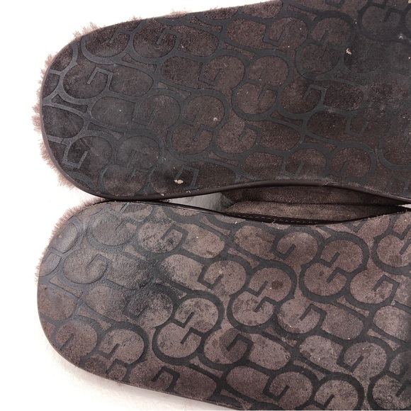 UGG Hyde Scuff Suede Winter Slippers 12